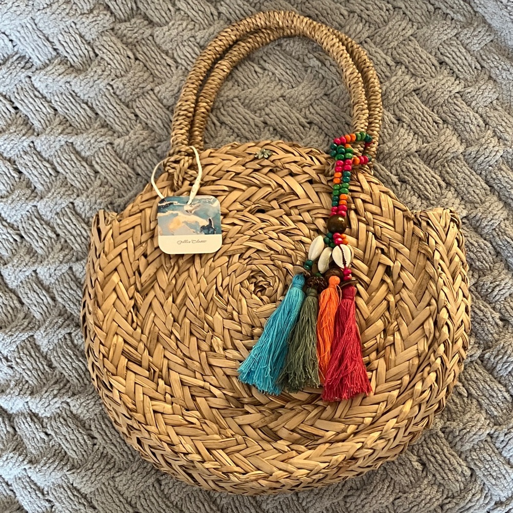 Cappelli Round Woven Sea Grass Bag